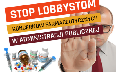 STOP lobbystom koncernów farmaceutycznych w administracji publicznej